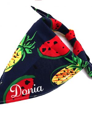 Donkerblauw ananas sjaaltje